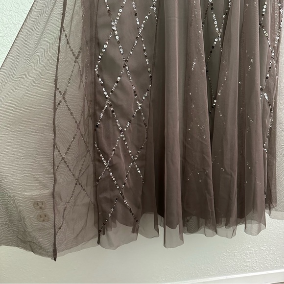 Adrianna Papell Beaded Mesh Gown Mother of the bride dress - Picture 9 of 16